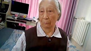 Superannuated Chinese Granny Gets Smashed